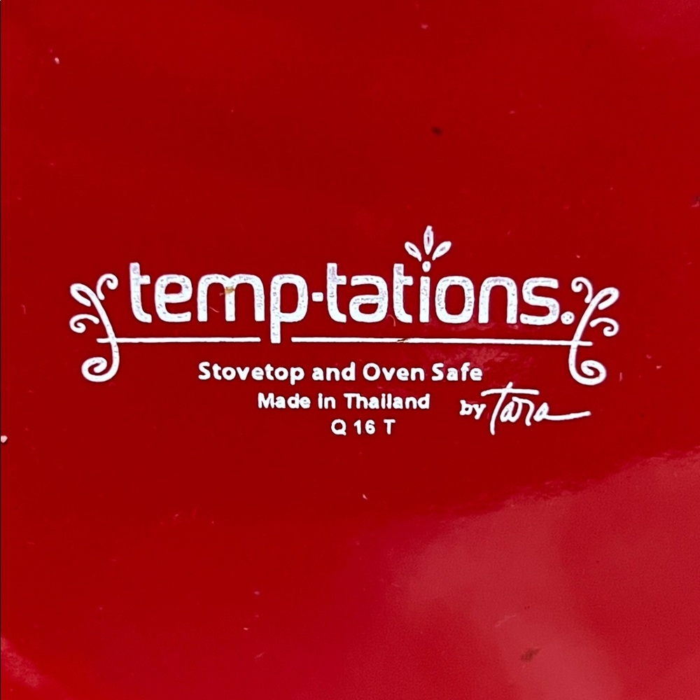 TEMPTATIONS BY TARA ☕️ RED FLORAL LACE OVEN/STOVETOP SAFE PERCULATOR COFFEE POT - Picture 13 of 13